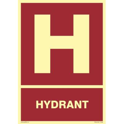 Grafiko | Hydrant - fotoluminiscenční - Materiál Plast, Rozměr 297x210mm