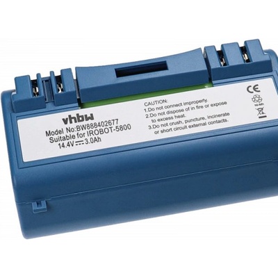 VHBW Батерия за iRobot Scooba 300 / 5800 / 5900, 3000 mAh (888402677)