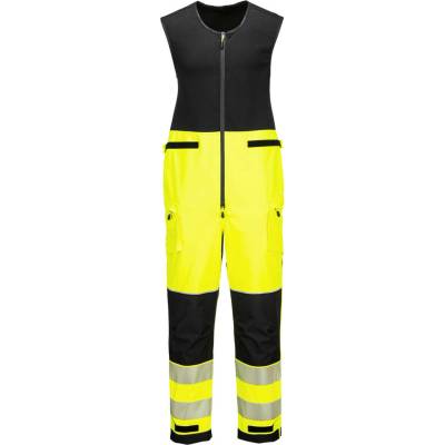 Portwest T150 PW3 Hi-Vis Salopette nepremokavá reflexná kombinéza žltá/čierna
