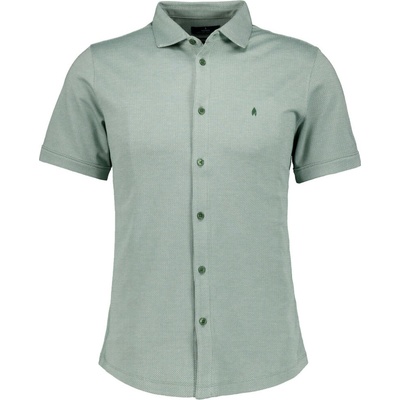 Ragman pánska úpletová košeľa modern fit zelená