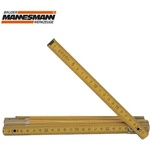 Brüder Mannesmann Дървен сгъваем метър, 2 м (m 810-2)