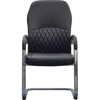 Посетителски стол RFG CRONO M, екокожа, до 150 kg, черен