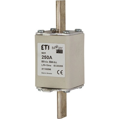 Batériová poistka NH M1 bat 250A/80V DC