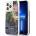 GUESS Кейс Guess GUHCP13LLFLSB за iPhone 13 Pro / 13 6.1", небесносин, твърд, Flower Liquid Glitter (GUE001934-0)