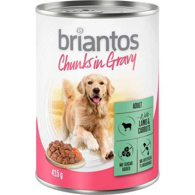 Briantos Adult Chunks in Gravy jehněčí s mrkví 6 x 415 g