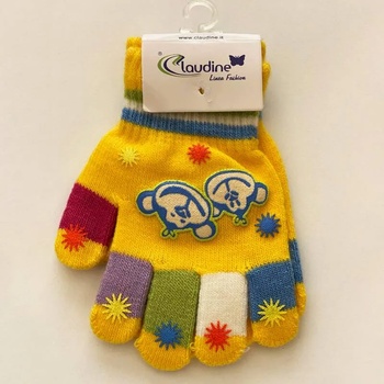 Image 1 of Clodine italy Детски ръкавички Маймунка, жълти, 3-5 год