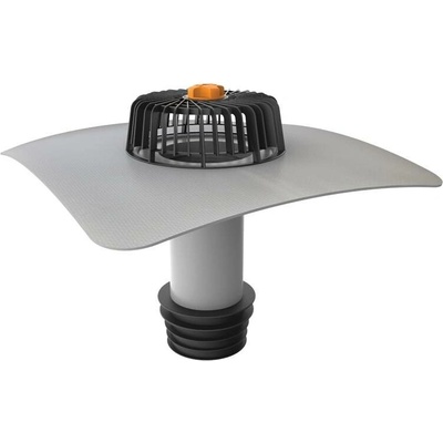 Svislá střešní sanační vpust TOPWET s integrovaným PVC límcem o průměru 110 mm