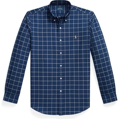 Ralph Lauren Риза с дълъг ръкав Polo Ralph Lauren Men's Long Sleeve Patterned Shirt - Navy/White