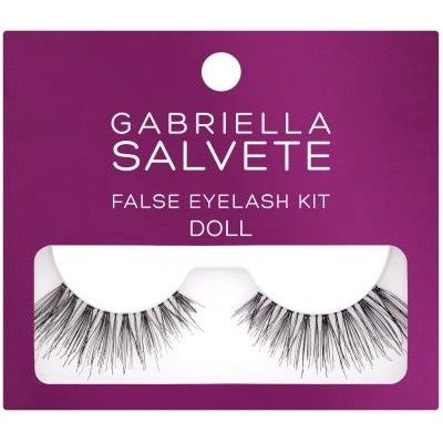Gabriella Salvete False Eyelashes Doll sada umělé řasy 1 pár + lepidlo na řasy 1 g