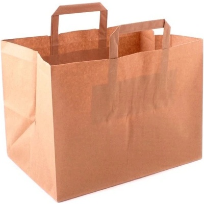 Taška 32*20*28 cm, hnědý kraftový papír 80 g