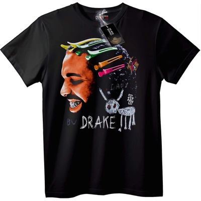 NOONEBRAND Тениска Drake магаре - S, Black