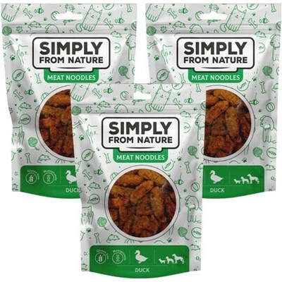 SIMPLY FROM NATURE Meat Noodles Kačacie rolky pre psov 3x 80 g