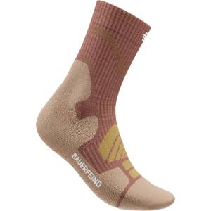 Bauerfeind Sports Дамски туристически чорапи Bauerfeind sports Women's Outdoor Merino Mid Cut Socks Walking socks - Coral - размер 43-46 (EU) (201-7781-0213)