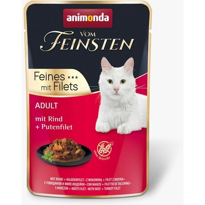 Animonda Vom Feinsten Cat Adult - говеждо и пуйка филе 85 г