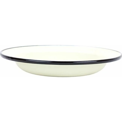 VEF Smaltovaný talíř 24.5 cm - 0.8 l krémový - 00000-0000208K – Zboží Dáma