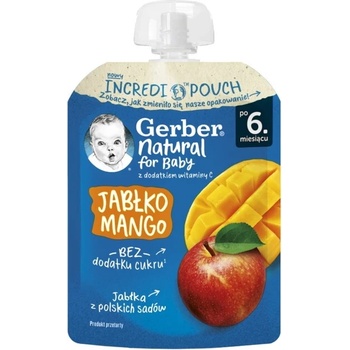 Gerber Пауч Ябълка и Манго 80г
