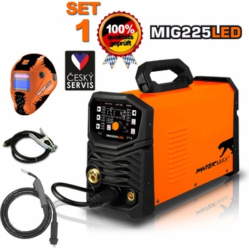 Pantermax MIG225LED MIG/TIG/MMA SET 1 CO2