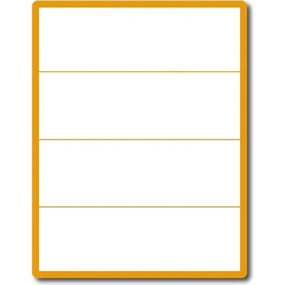 35 00313 - Print Etiketa A4, 210 mm x 74 mm, Zelená reflexní, Papír, 4 etikety na archu, Balení - 100 ks