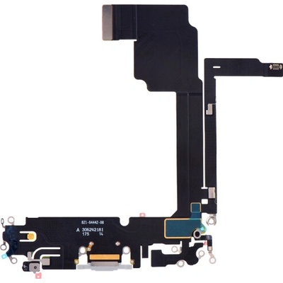 Nabíjací obvod + Flex kábel iPhone 15 Pro Max - biely titan IPH0249