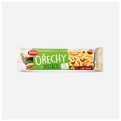 Emco Tyčinka Ořechy a pistácie 12 x 35 g