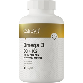 OstroVit Omega 3 D3 + K2, 90 Capsules