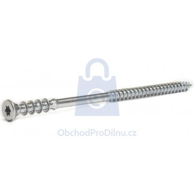 Vrut distanční stavební JUSTI-TEC, pozinkovaný 6x100 mm, T25, balení 100 ks