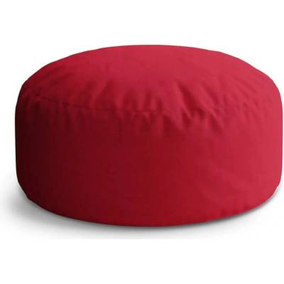 Sablio Taburet Circle Červená cherry: 38x48 cm