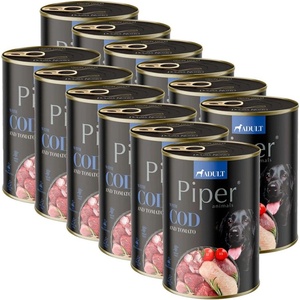 Dolina Noteci Консерва Piper Adult с треска и домати 12 x 400 г