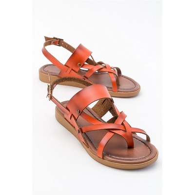 Moda Trend Дамски ежедневни сандали - Оранжеви #381673 (381673_Оранжев)