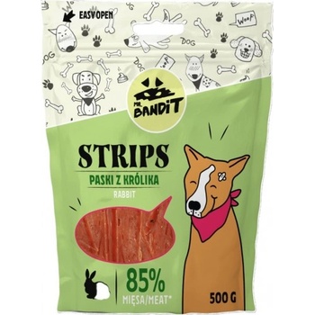 VetExpert Mr. Bandit STRIPS rabbit - деликатесно лакомство със заешко за кучета, 500 гр - Полша