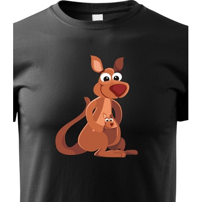 dětské triko Klokan černá