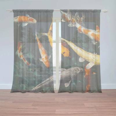 Sablio Záclony Ryby: 2ks 150x250cm
