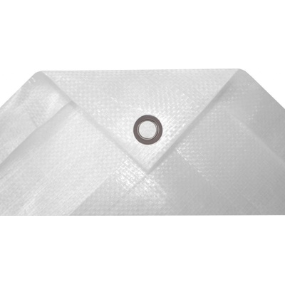 MAT plachta s oky kašírovaná 140g/m² 5x6m průhledná/bílá