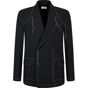 Image 1 of OFF WHITE Сако OFF WHITE Men's Body Stitch Double-Breasted Contrast Stitching Long Sleeve Blazer - Black/White