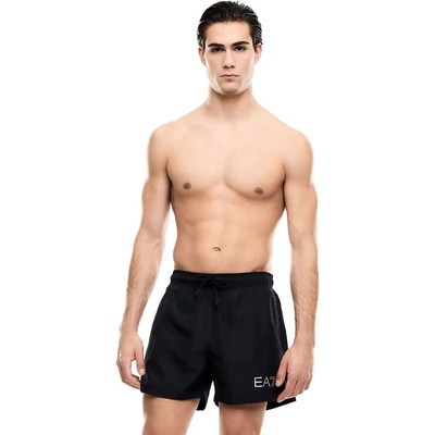 Giorgio Armani Бански гащета EA7 EMPORIO ARMANI 7M002000_AF13049 swimming shorts - Black (Black / Silver)