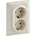 Legrand КОНТАКТ ДВОЕН С РАМКА КРЕМ legrand valena life (3414970472380)