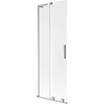 Mexen Velar L параван за вана, плъзгаща 2-крилна, 70 x 150 cm, матирано стъкло, матиран никел - 896-070-003-31-97 (896-070-003-31-97)