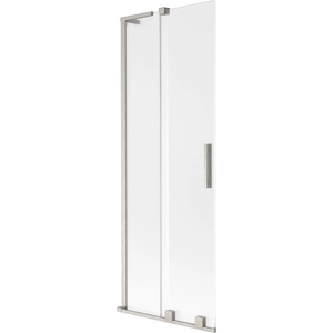 Mexen Velar L параван за вана, плъзгаща 2-крилна, 70 x 150 cm, матирано стъкло, матиран никел - 896-070-003-31-97 (896-070-003-31-97)
