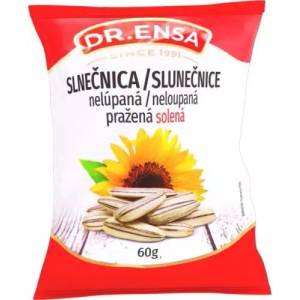 Dr. Ensa Слънчогледови семки Dr. Ensa 60 г небелени печени солени