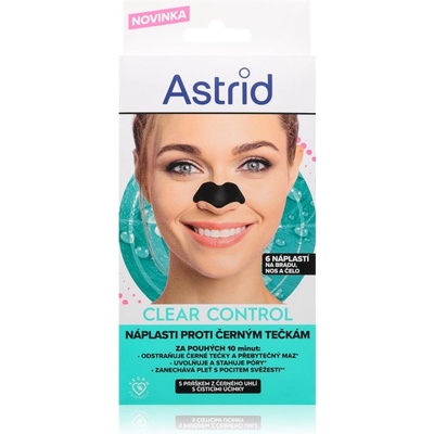 Astrid Clear Control почистващи лентички за лице против черни точки 6 бр