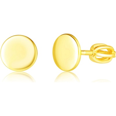 JVD Minimalistické kôstky z pozláteného striebra SVLE3200XH2GOSR