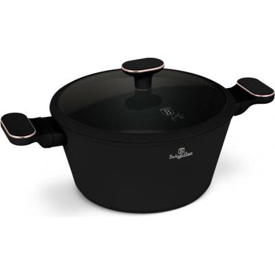 Pro-Tech shop Kastról s titánovým povrchom a sklenenou pokrievkou Black Rose 24cm 56040