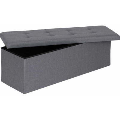 ModernHome TH-PO-7-4 Taburet s úložným prostorem 111 × 38 cm, světle šedý