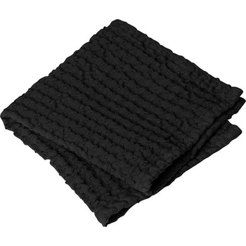 Blomus Ručník pro hosty vaflový Caro 30x30 cm 2 ks černý