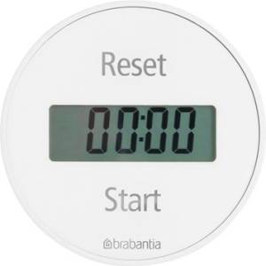 Brabantia Кухненски таймер Brabantia 107787, Дигитален дисплей, Магнит, Хронометър, Бял (107787)