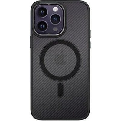Púzdro Tel Protect Magsafe Carbon iPhone 12/12 Pro - čierne
