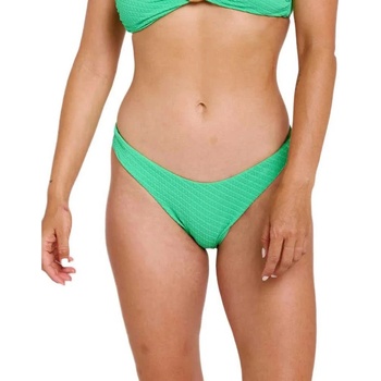 Rip Curl Custom Rib Hi Leg Cheeky bikini bottom - Green (Green)