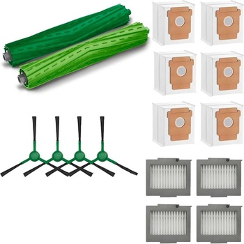 Комплект четки, филтри, мопове и торбички Mobilly за iRobot Roomba Plus 504 Vac, Max 705 Vac, 16 бр (iRobot Roomba Plus 504, 16 pcs)