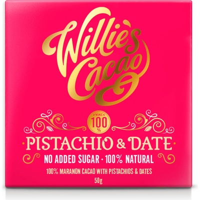 Willie's Cacao Pistachio & Date 100% 50 g