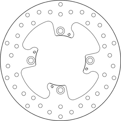 Zadný brzdový kotúč Brembo TRIUMPH 800 TIGER XC ABS 2011 - 2014